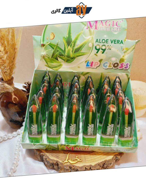 برق لب حرارتی طرح آلوئه ورا 99% مجیک MAGIC کد LC557