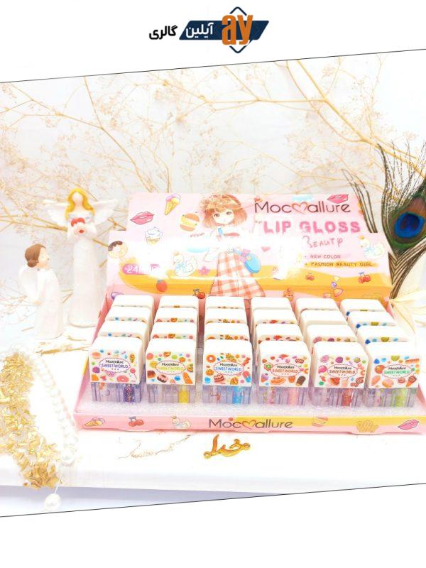 برق لب دو قلو شاین دار موکالره moc allure کد 8031