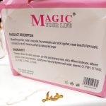 برق لب زیبای گلیتر دار توپی رنگی مجیک MAGIC  کد LC1307