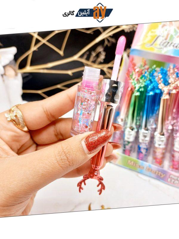 برق لب فانتزی طرح گوزن برند میس بیوتی Miss Betty کد L983