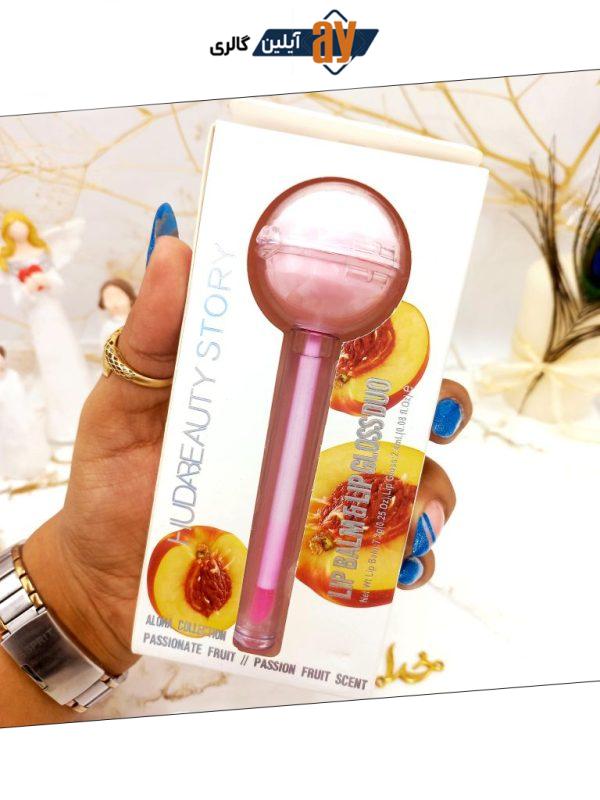 برق لب و بالم لب آبنباتی شلیل هدا بیوتی استوری HUDA BEAUTY STORY