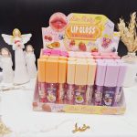 برق لب و لیپ گلاس شاین دار ۳تایی با رایحه میوه ای برند میس بیوتی Miss Betty  کد L7726