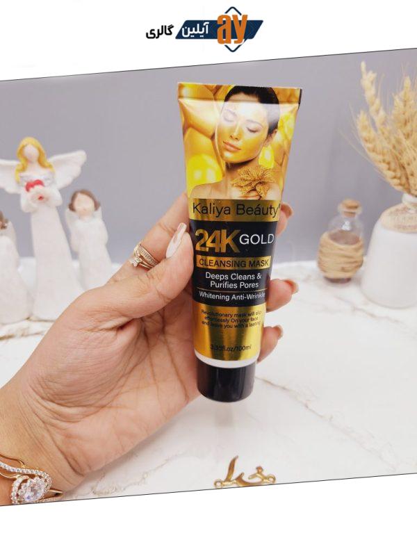بلک ماسک 24 Gold سفید کننده و ضد چروک صورت برند Kaliya Beauty کد Z193