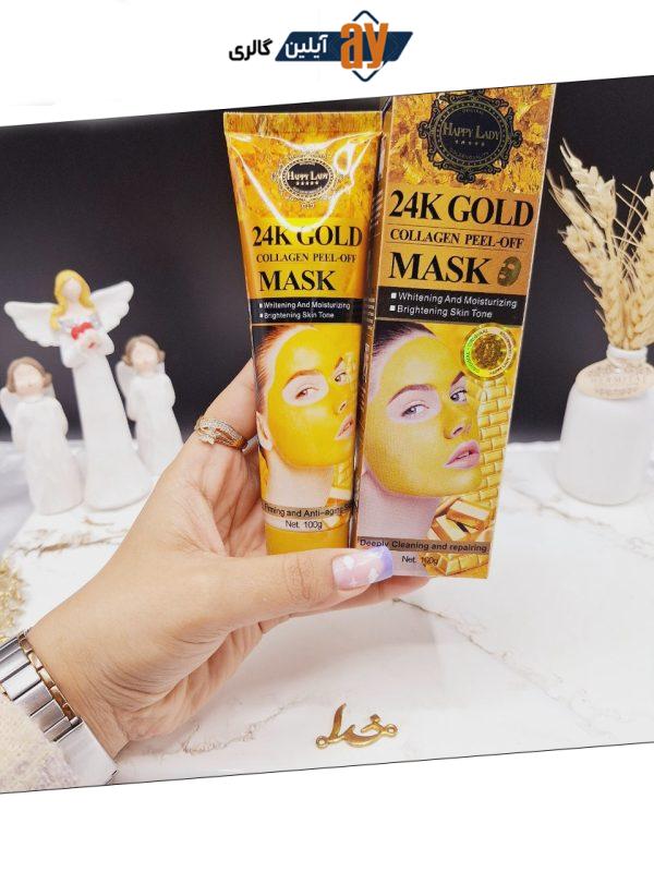 بلک ماسک تیوپی طلا 24K GOLD هپی لیدی HAPPY LADY  کد HL_351
