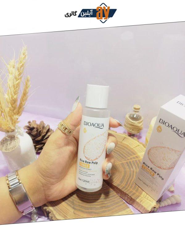 تونر آبرسان صورت عصاره برنج خام بیوآکوا BIOAQUA  کد BQY83864