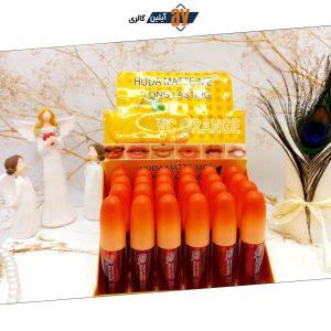 تیت لب پرتقالی هدا مات می HUDA MATTE ME کد X117