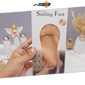 جوراب سیلیکونی دارای مرطوب کننده پا و ضد میکروب برند silicone Smiling Foot کد HZ-2201