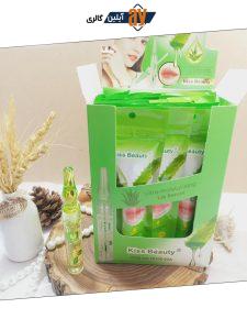 حجم دهنده لب آلوئه ورا کیس بیوتی KISS BEAUTY روکش دار کد 70100
