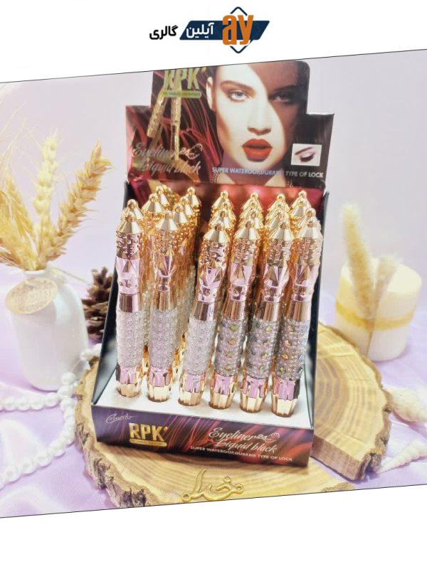 خط چشم ماژیکی ضد آب آر پی کی RPK Eyeliner مدل نگین خودکاری کد 8038