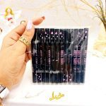 خط چشم مشکی ماژیکی و دوسر طرح دار ستاره ای LOVE STAR ( پوکه بنفش )