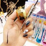 خط چشم مشکی مویی پوکه رنگی طرح چهارگوش برند چانلانیا CHANLANYA کد E6202