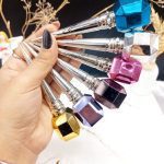 خط چشم مشکی مویی پوکه رنگی طرح چهارگوش برند چانلانیا CHANLANYA کد E6202
