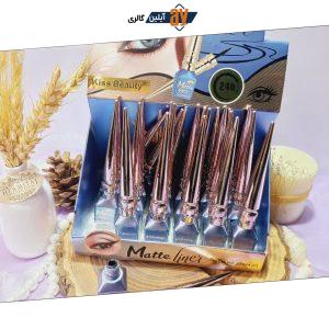 خط چشم معروف ماژیکی ضد آب مات لین کیس بیوتی kiss beauty کد 57544