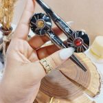 خط چشم مویی بینظیر نگین دار برند معروف کاریته اصلی نقره ای کد 57703