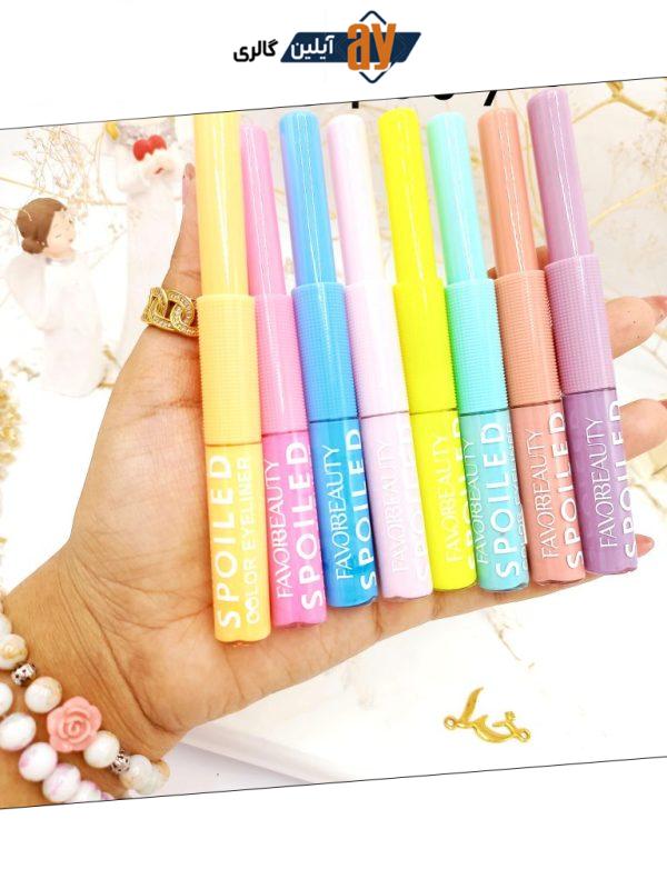 خط چشم مویی رنگ پاستیلی برند فاور بیوتی Favor Beauty کد EB7071