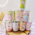 دستمال مرطوب قوطی دایره ای طرح حیوانات وارداتی و باکیفیت کد JB21
