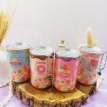دستمال مرطوب قوطی دایره ای طرح کریسمس وارداتی و باکیفیت کد F011