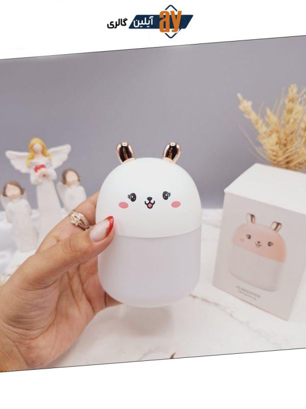 دستگاه بخور خرگوش کیوت سفید مدل HUMIDIFIER