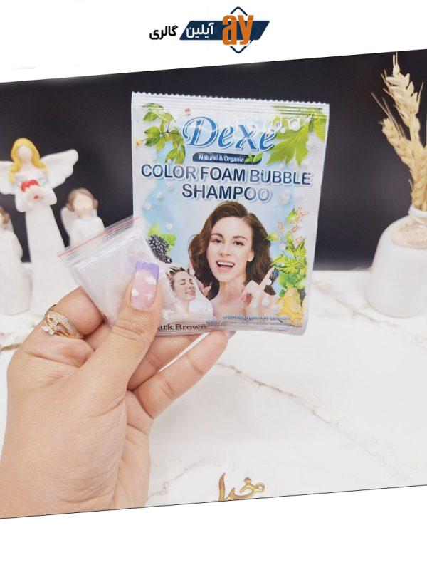 رنگ مو قهوه ای تیره دکسی Dexe کد 6218