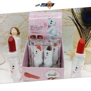رژ جامد بیوتی Beauty طرح خرس کد 3329 (رنگ بندی رندم)