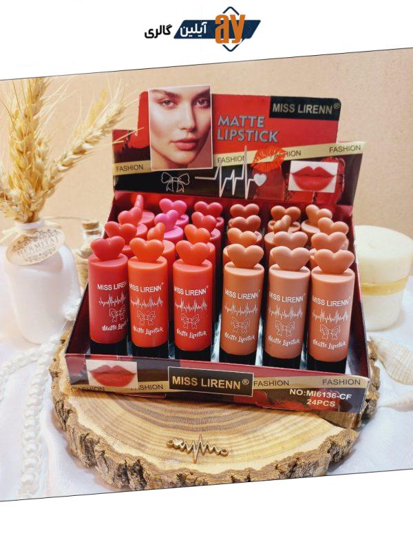 رژ جامد پرطرفدار میس لرن MISS LIRENN کد 6136
