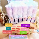 رژ لب مایع پشمالو بنفش طرح دختر آی لاو یو بیوتی ILOVE U BEAUTY  کد IU022