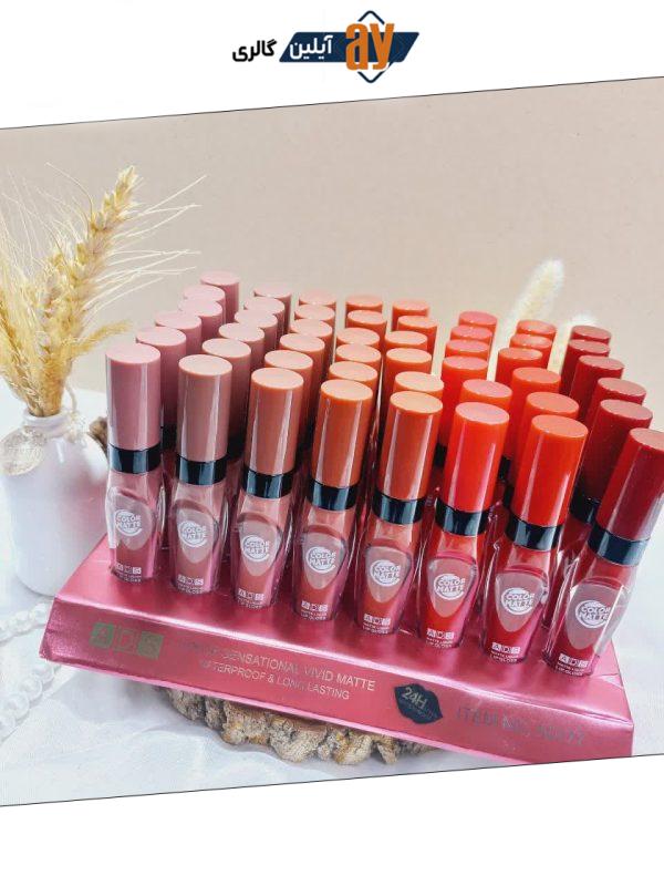 رژ مایع 48 تایی اماراتی اصلی 24 ساعته برند ADS کد A0777