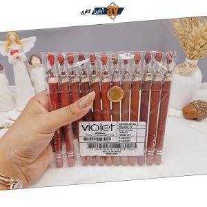 رژ مدادی تراش دار اصلی برند ویولت Violet کد 30145