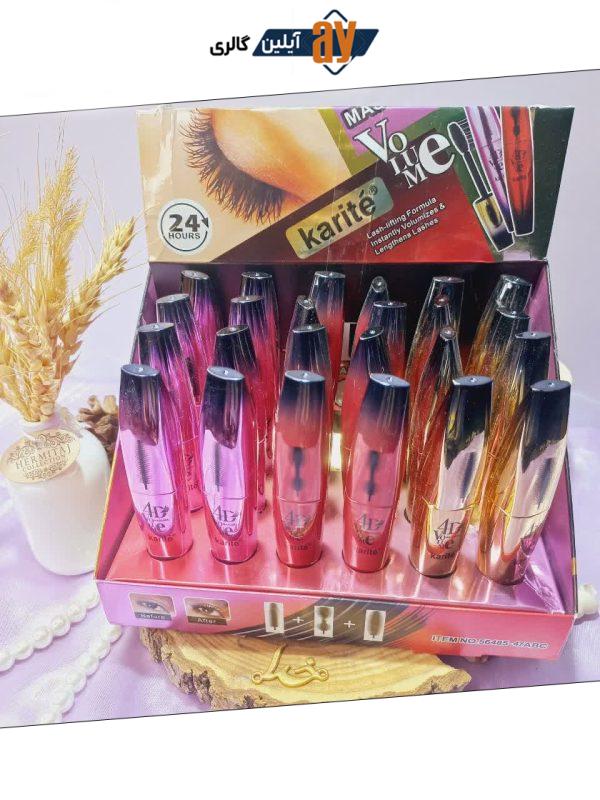 ریمل ضد آب سه مدل فرچه با حجم دهی چندین برابر برند ماسکارا 4D کاریته KARITE کد 56485