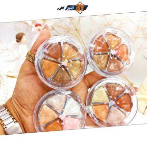 سایه چشم 5 قلو طرح گل برند پینک کی PINK KEI کد PK7576