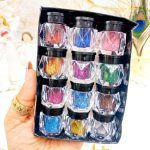 سایه چشم گلیتری فوق العاده زیبا IMAN Jirl کد 3019 (بسته 12 عددی)