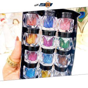سایه چشم گلیتری فوق العاده زیبا IMAN Jirl کد 3019 (بسته 12 عددی)