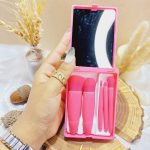 ست براش باکس دار 6 تیکه سرخابی