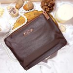 ست براش مشکی اصل 15 عددی لاکچری زووا با کیف چرمی ZOEVA (کیف قهوه ای تیره )