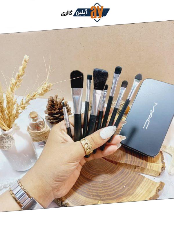 ست براش هفت تیکه مک MAC قوطی فلزی