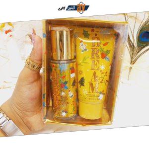 ست خفن بادی اسپلش و لوسیون خوشبو وی وی لاو (طلایی) کد VL9059
