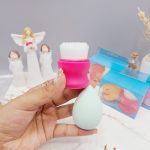 ست پک دوتایی فیس براش صورت و پد تخم مرغی POWDER PU PUFF کد 4822
