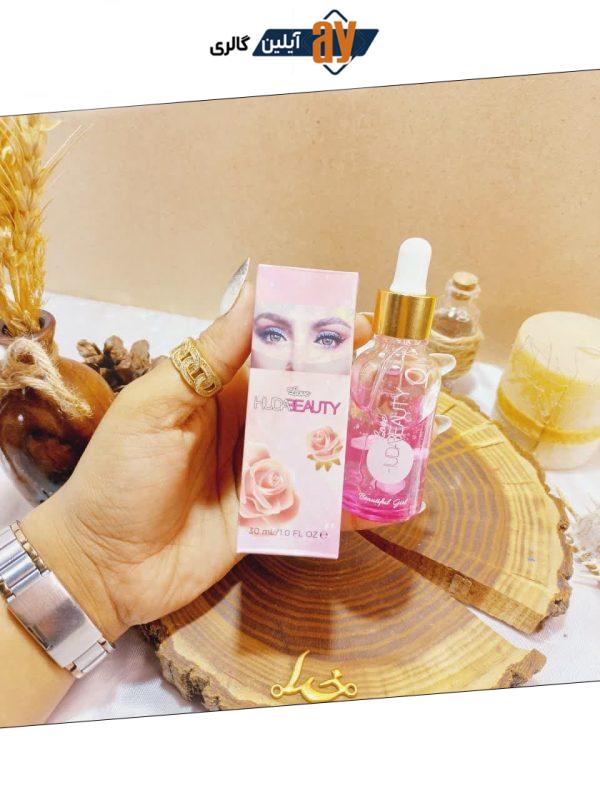 سرم صورت روشن کننده ضد لک و ابرسان هدی بیوتی ( صورتی )