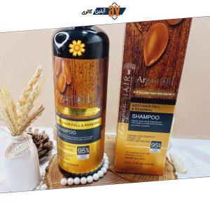 شامپو روغن آرگان کراتینه اصلی ساخت برزیل جعبه دار 900 میل هیر 95% ARGAN OIL HAIR