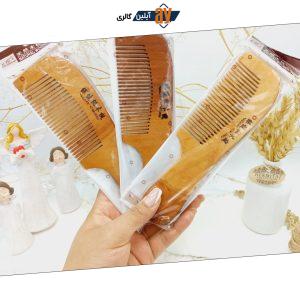 شانه چوبی دسته دار طرح 2