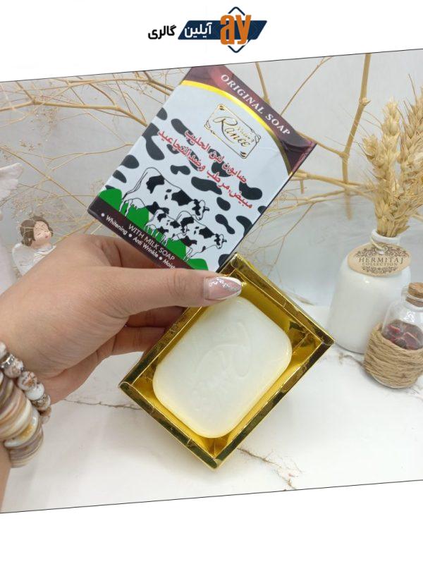 صابون سفید کننده و ضد چین چروک شیر گاو  Ranee