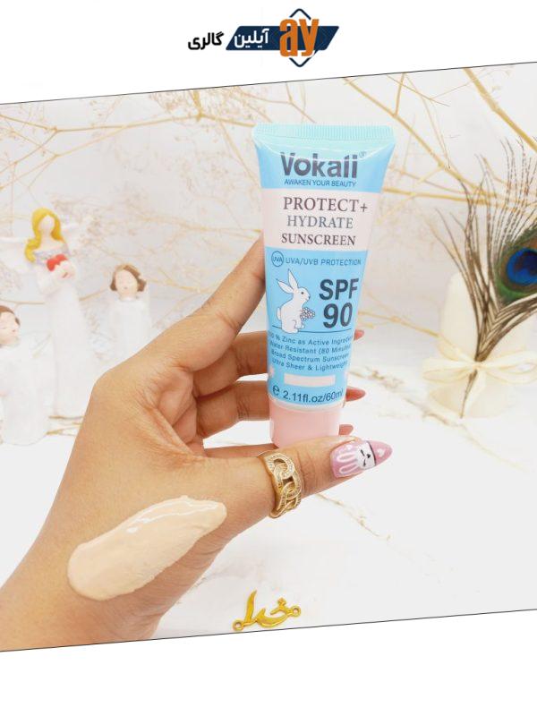ضدآفتاب وکالی سان کرمVokali Spf 90 کد cx7256
