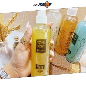 عطر بدن پرطرفدار شاین دار 250 میل سایز بزرگ استوانه ای ویکتوریا سکرت