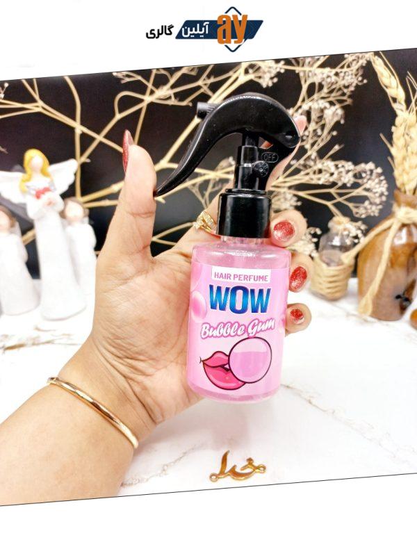 عطر مو خوش بو آدامس بادکنکی 130ml برند واو WOW کد 31