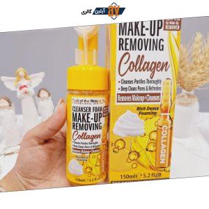 فوم پاک کننده آرایشی براش دار کلاژن ساز برند Wokali کد HA-3073
