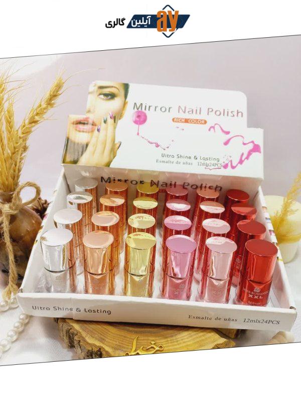 لاک آینه ای پرطرفدار نایلی پولیش NAIL POLISH کد Z9045 | پخش عمده