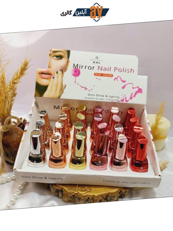 لاک آینه ای پرطرفدار نایلی پولیش NAIL POLISH کد Z9047 | پخش عمده