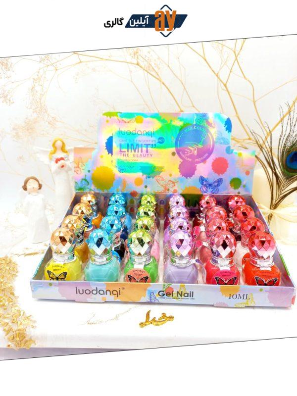 لاک ناخن زیبایی الماسی luodanqi کد 9439