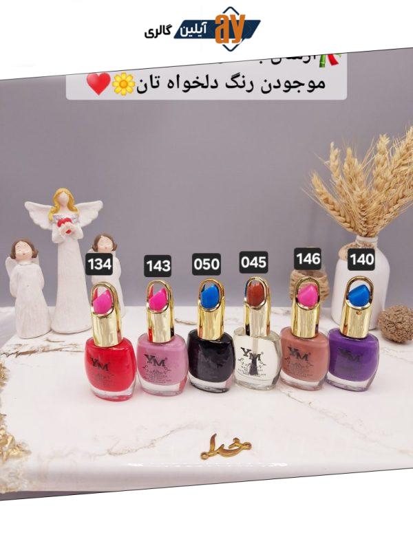لاک ناخن نایلی پولیش طرح رژ برند YM کد 3059K