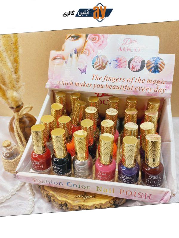 لاک پرطرفدار آکو نایلی پولیش AOCO NAIL POLSH